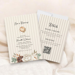 Coffee Love Brewing Bridal Shower Invitation