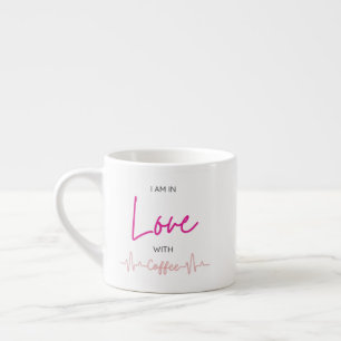 coffee love cute love with coffee heartbeat design espresso cup