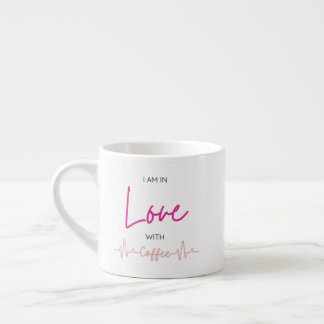 coffee love cute love with coffee heartbeat design espresso cup