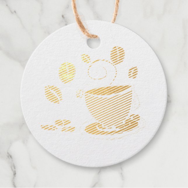 Coffee Love Favour Tags (Front)