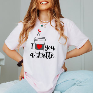 Coffee Love. Funny Cute Anti-Valentine's Day Gifts T-Shirt