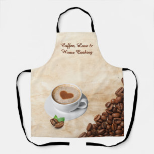 Coffee, Love & Home Cooking Apron Design