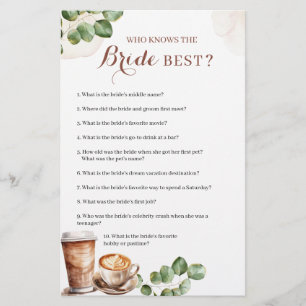 Coffee Love is Brewing Who Knows The Bride Best