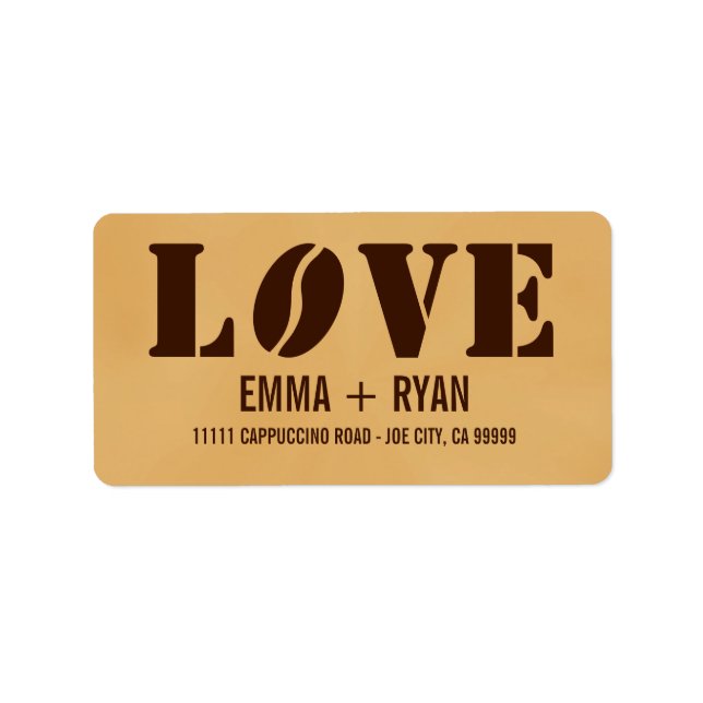 Coffee LOVE Label (Front)