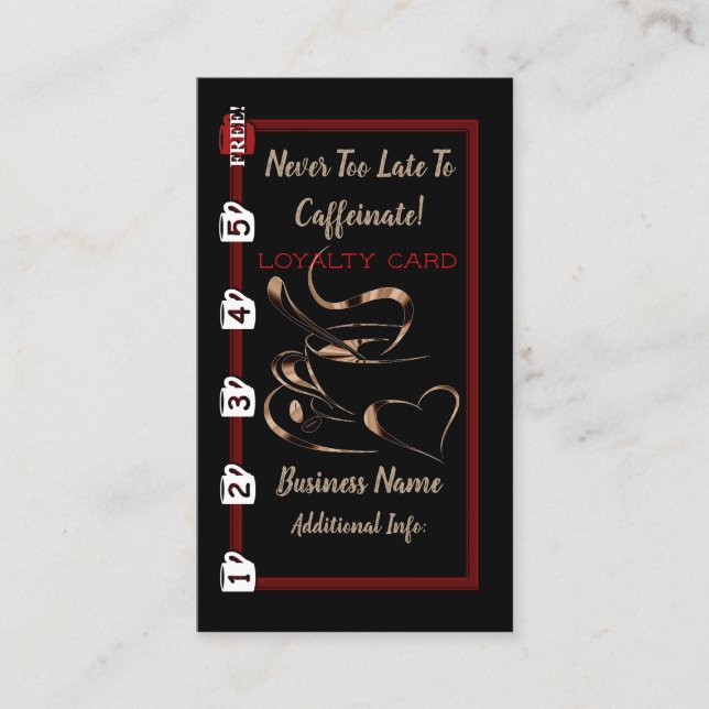 Coffee Love Loyalty Card 2 (Front)
