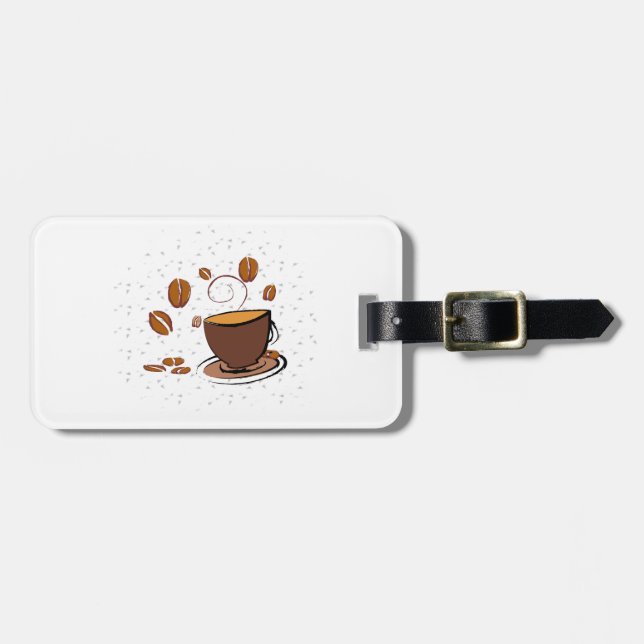 Coffee Love  Luggage Tag (Front Horizontal)
