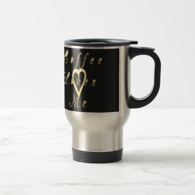 Coffee love me. travel mug (Right)