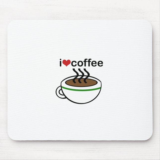 Coffee Love Mouse Mat (Front)