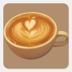 Coffee Love Square Sticker