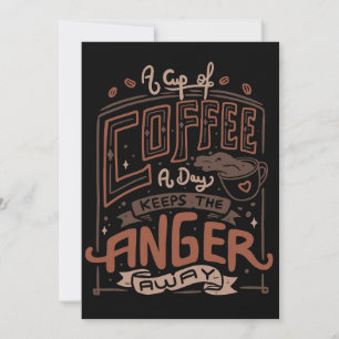 Coffee Lover A Cup Of Coffee A Day Invitation