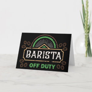 Coffee Lover Barista Coffee Lover Card