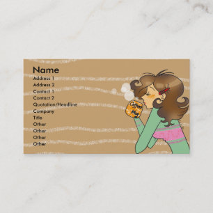 Coffee lover business card