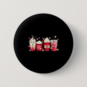 Coffee Lover C Latte Iced Cream Valentines Day Wom 6 Cm Round Badge