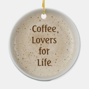 Coffee Lover Ceramic Tree Decoration