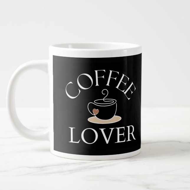 Coffee Lover Co-worker or Birthday Gift Large Coffee Mug (Left)