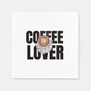 Coffee Lover – Coffee Addict Morning Caffeine Desi Napkin