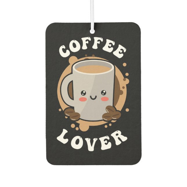 Coffee Lover Coffee Cappuccino Lover Car Air Freshener (Front)