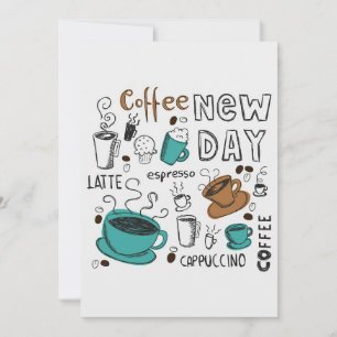 Coffee Lover Coffee Collection For New Day Save The Date