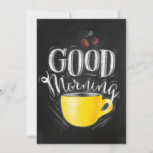 Coffee Lover Coffee Good Morning Invitation
