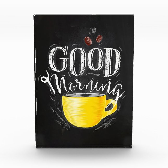 Coffee Lover Coffee Good Morning Photo Block (Front)