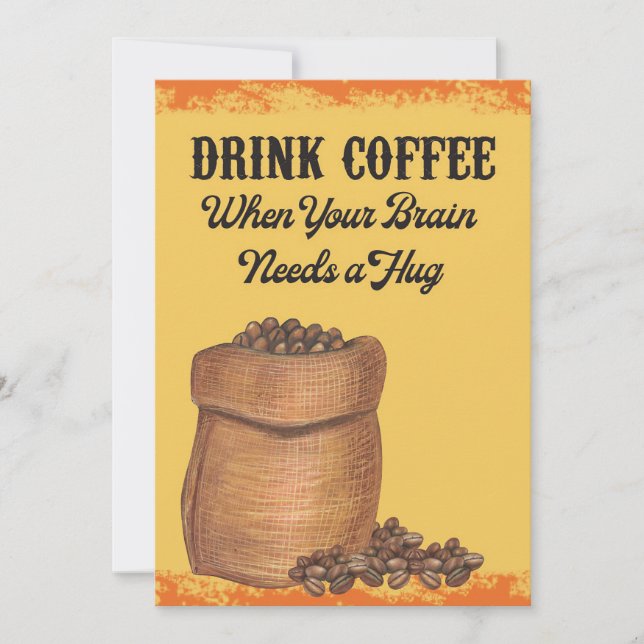 Coffee Lover Coffee In The Morning Invitation (Front)