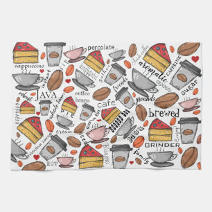 Coffee Lover Coffee Shop or Café Kitchen Towel