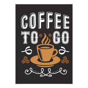 Coffee Lover Coffee To Go Photo Print