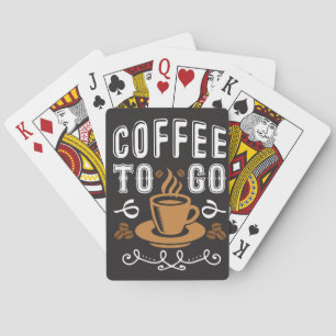 Coffee Lover Coffee To Go Playing Cards
