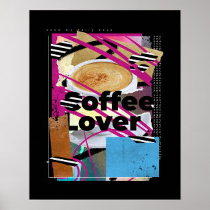 Coffee Lover Collage Poster