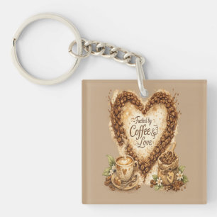 Coffee lover Cosy Vintage Key Ring