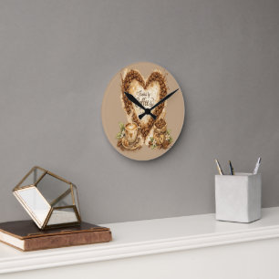 Coffee lover Cosy Vintage Round Clock