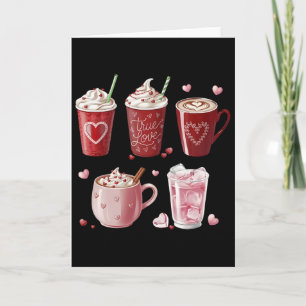 Coffee Lover Cups Coffee Cups Valentine Romantic Card