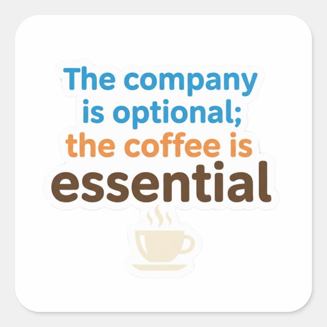 Coffee Lover Daily Ritual Sticker (Front)