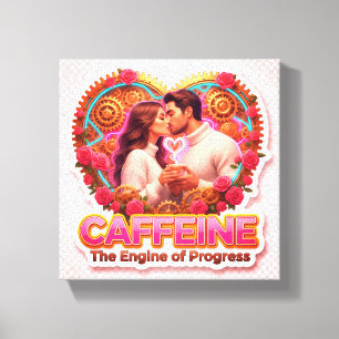 Coffee Lover Daily Ritual Sticker Canvas Print