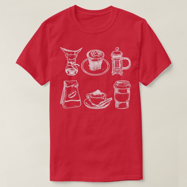 Coffee Lover Design 2 T-Shirt (Design Front)