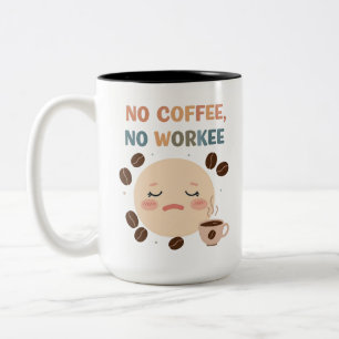 coffee lover Funny Two-Tone Coffee Mug (15oz)