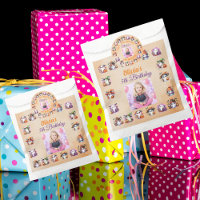 Coffee Lover Ghost Party Sticker for Kids Birthday