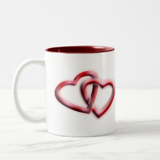 Coffee Lover Gift Ideas | Heart Design Two-Tone Coffee Mug