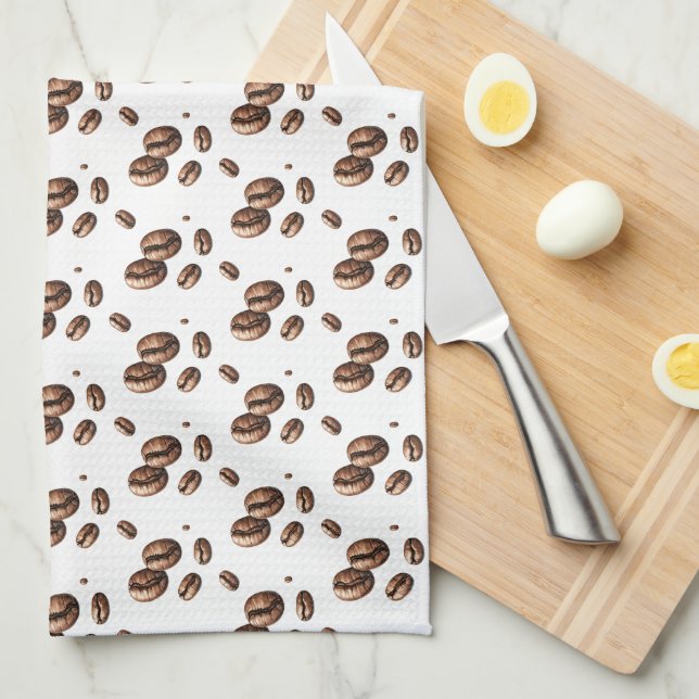 Coffee Lover Gifts Kitchen Towel (Quarter Fold)