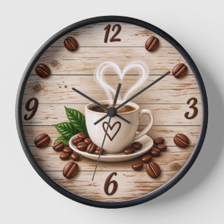 Coffee Lover Gifts - Unique Coffee Design Clock