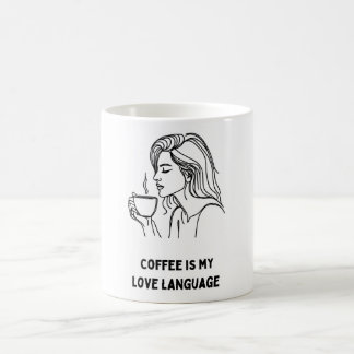 Coffee Lover Girl Mug: Sip and Savour Mug