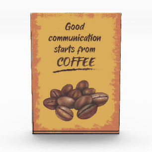 Coffee Lover Good Communication Starts From Coffee Photo Block