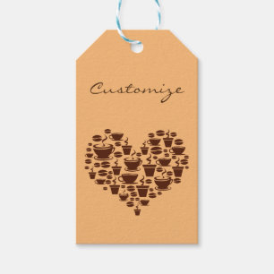 Coffee Lover Heart Thunder_Cove Gift Tags