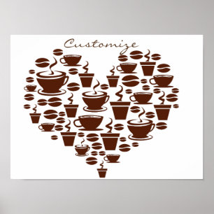 Coffee Lover Heart Thunder_Cove Poster