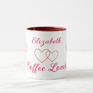 Coffee Lover Hearts Mug