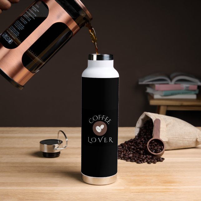 Coffee Lover, Home, Office & Gift Giving Water Bottle (Coffee (Rotated))