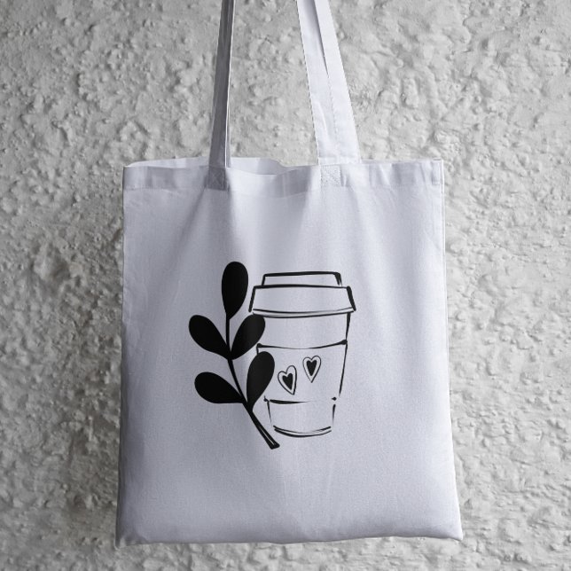 Coffee Lover Ink Sketch  Tote Bag (Creator Uploaded)