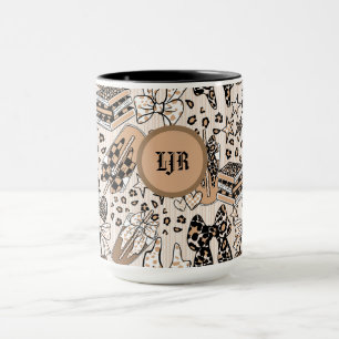 Coffee Lover Leopard Print Mug