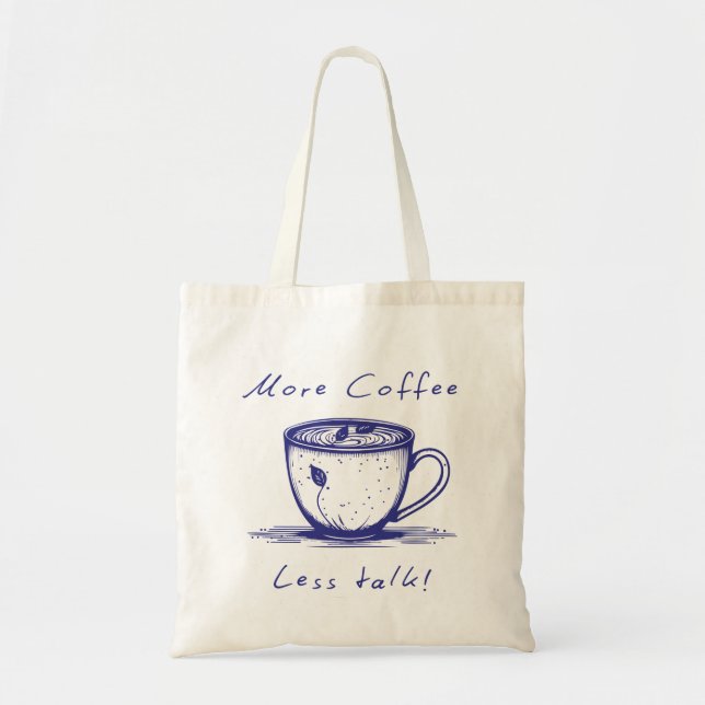 Coffee Lover Minimalist Tote Bag (Front)