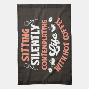 Coffee Lover My Life With Hot Coffee Tea Towel